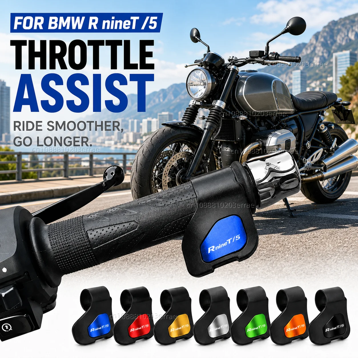 

FOR BMW R nineT /5 2018-2026 Motorcycle Throttle Assistant Clip Labor Saver Acceleration Labor-saving Auxiliary Handle Grip CNC