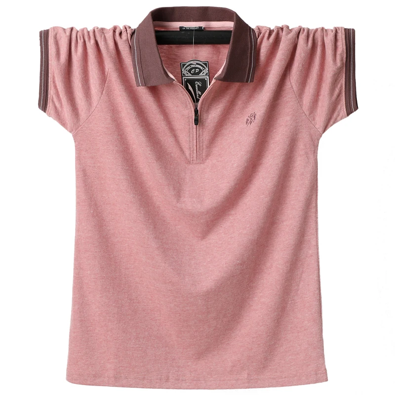 Polo de algodón para hombre, camiseta informal y transpirable con cuello vuelto, estilo coreano, de negocios, 6XL