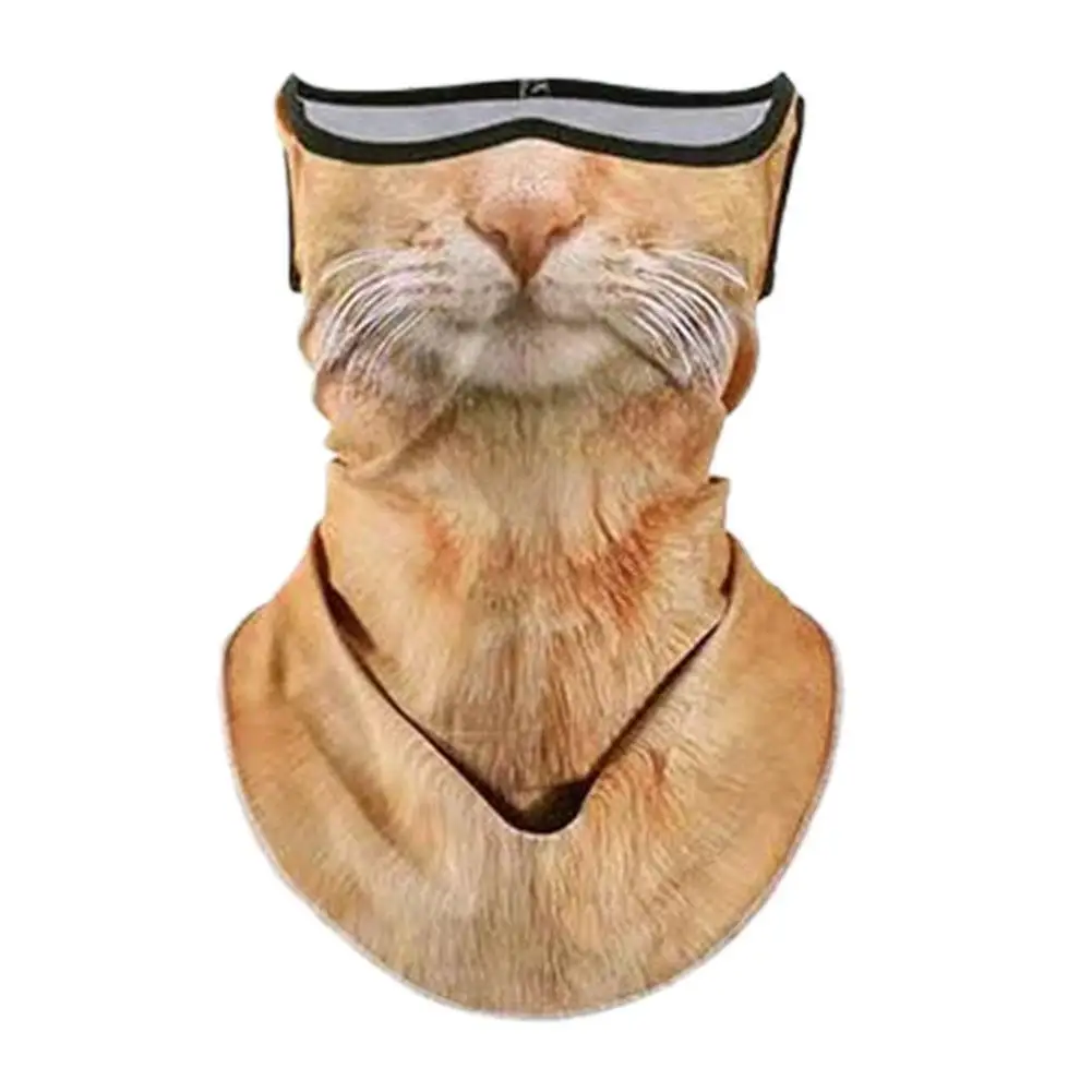 Reiten Sonnenschutz Maske Reiten Sonnenmaske Sommer Sonne Gesicht Ohr Katze Maske Maske Schutz Sonne Radfahren Tier Wind Maske Maske E4G0 – Detail 2
