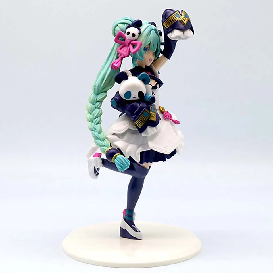 Oryginalna figurka kolekcjonerska Vocaloid Hatsune Miku, 22 cm, anime, kawaii, model lalki, zabawka kolekcjonerska - dostępna od ręki.
