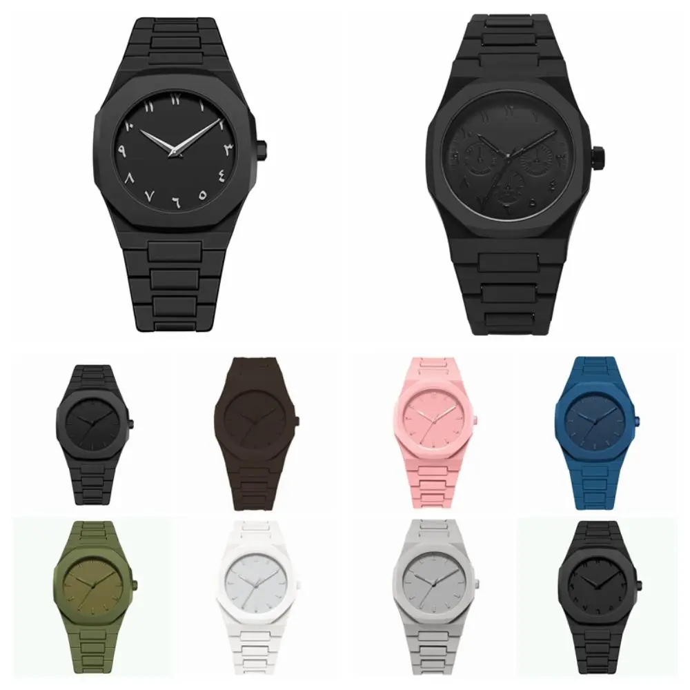 Lightweight Plastic Case Quartz Wristwatch Reliable Quartz Movement Steady Accurate Time Reading Calendar Watch Classic Design