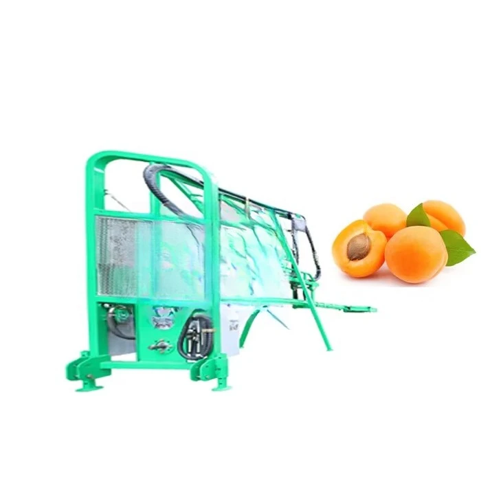 Op een tractor gemonteerde olijvenoogstplukker