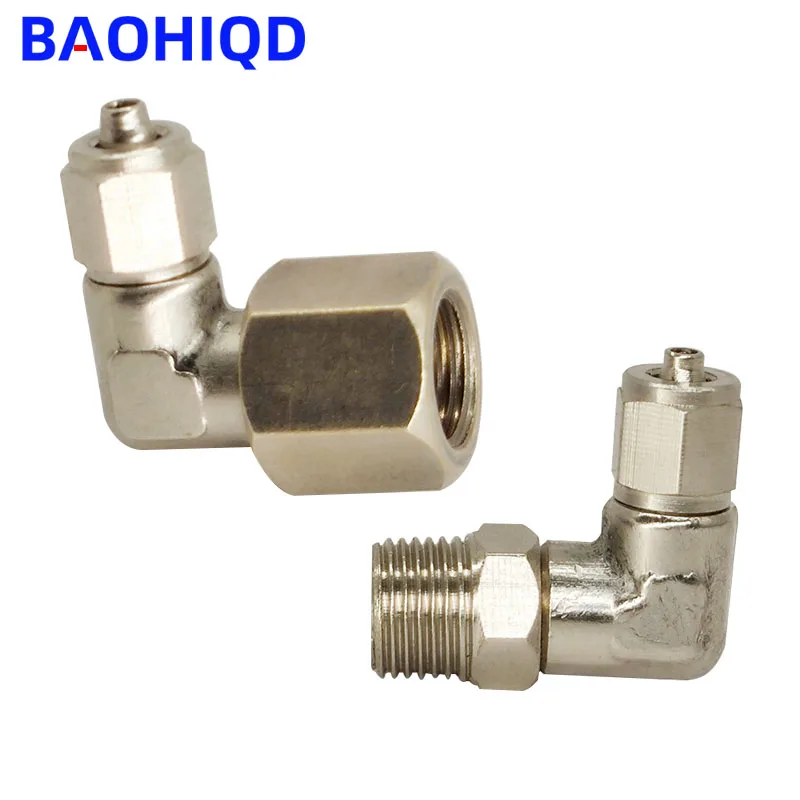 Pneumatic Fittings Air Fitting 360 ° Rotation 4 6 8 10 12 mm Thread 1/8 3/8 1/2\