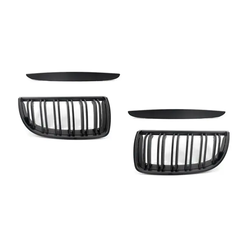 

Classy-Front Grille Double Slats For BMW 3 Series E90 E91 2005-2008 Matte Black 51137120008 51137120007