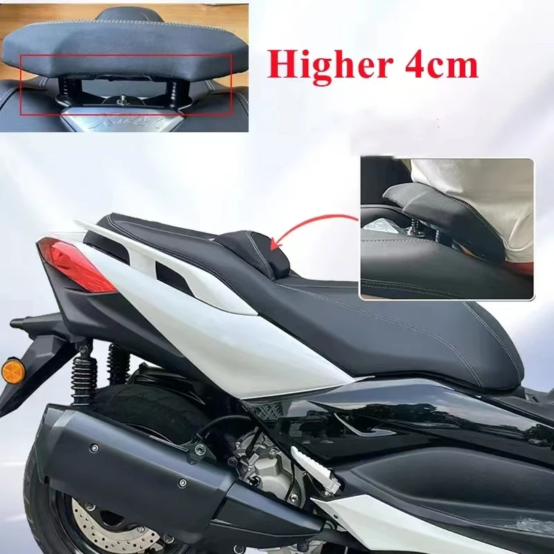 Modified Motorcycle xmax250 xmax300 2024year xmax seat lower 5CM seats cushion with adjustable backrest for xmax125 2023 2024