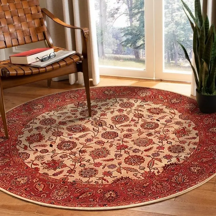 

Ethnic Round Carpet Living Room West Asian Retro Hanging Basket Bedroom Floor Mat Home Computer Coffee Table Bedside Chair Rug