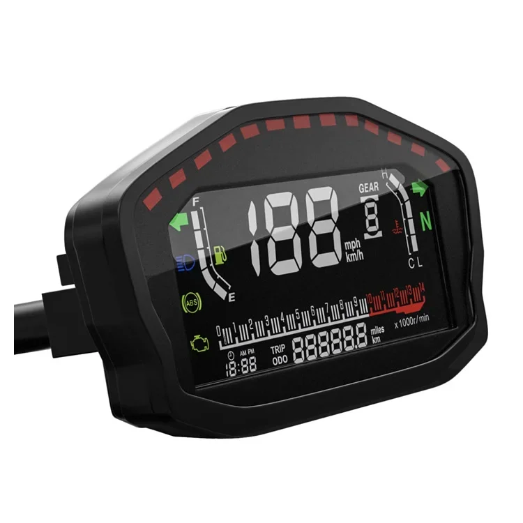 LCD Digital Universal Motorcycle Odometer Speedometer Tachometer with No G_P_S Stationary Drift  accurate algorithm