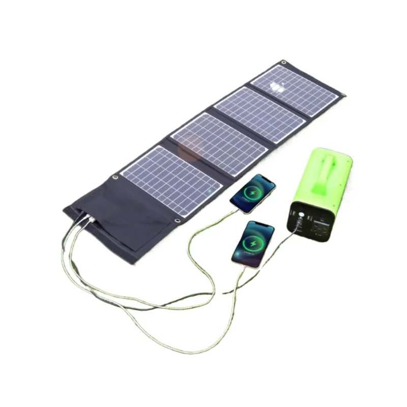 Folding Portable Outdoor Mobile Power Camping 12 Volt High Power 5v Travel Multifunctional Solar Charging Panel