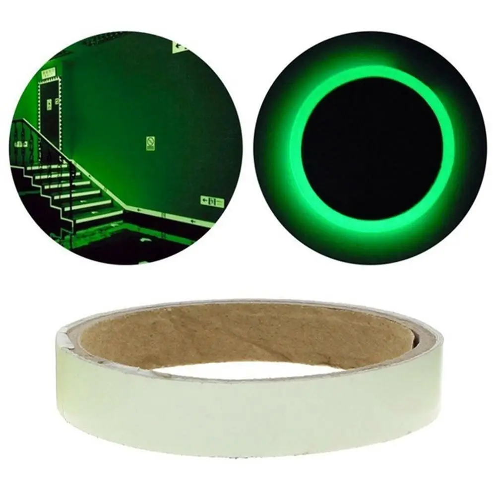 Luminous Tape Sticker High Luminance Glow Removable Waterproof Photoluminescent Glow in The Dark Safety Warning Tape