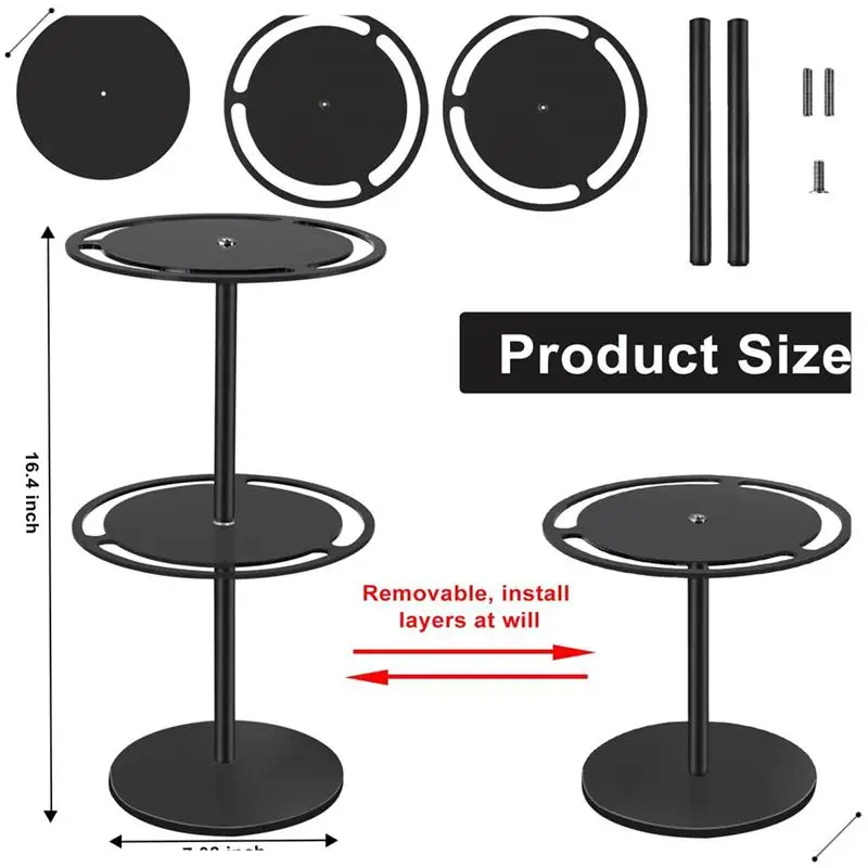 Sunglasses Holder Organizer, 360° Rotatable Acrylic Eyeglasses Display Stand, Eyewear Storage Rack For Desk Dresser Easy Install