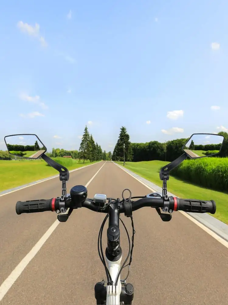 AliExpress DOMEN Bicycle Rearview Wide-Angle Mirror Cycling 360° Rotate Road Bike Handlebar Rear View Mirrors Bike Accessories