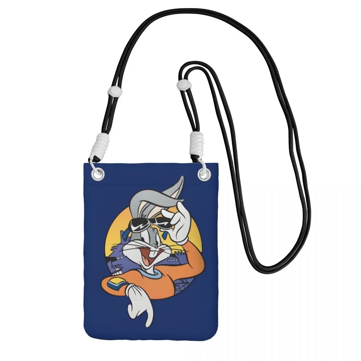 

Custom B-Bugs B-Bunny Smart Phone Wallet With Strap Rabbit Anime Crossbody Bag Men Women Travel Hiking Mobile Phone Bag