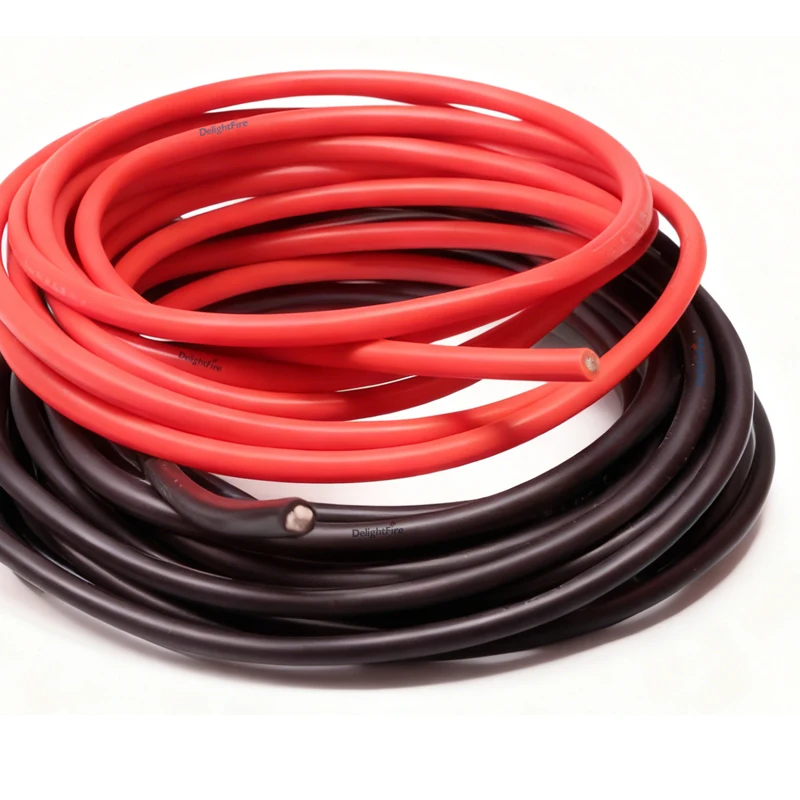 

Силиконовый провод 3AWG, мягкий аккумуляторный кабель, луженый медный провод, 3-метровый электрический кабель для инвертора аккумулятора, автомобильная солнечная автомобильная промышленность