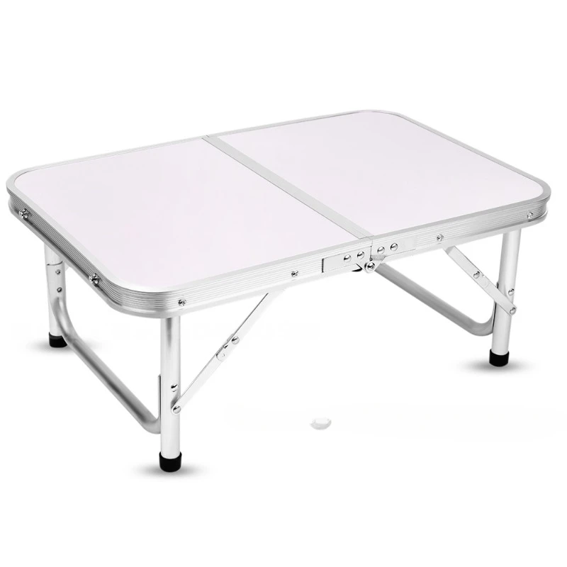 

Foldable Aluminum Table For Camping Dinning Light Weight Laptop Bed Desk Adjustable Height 24-41.5cm Heavy Loading