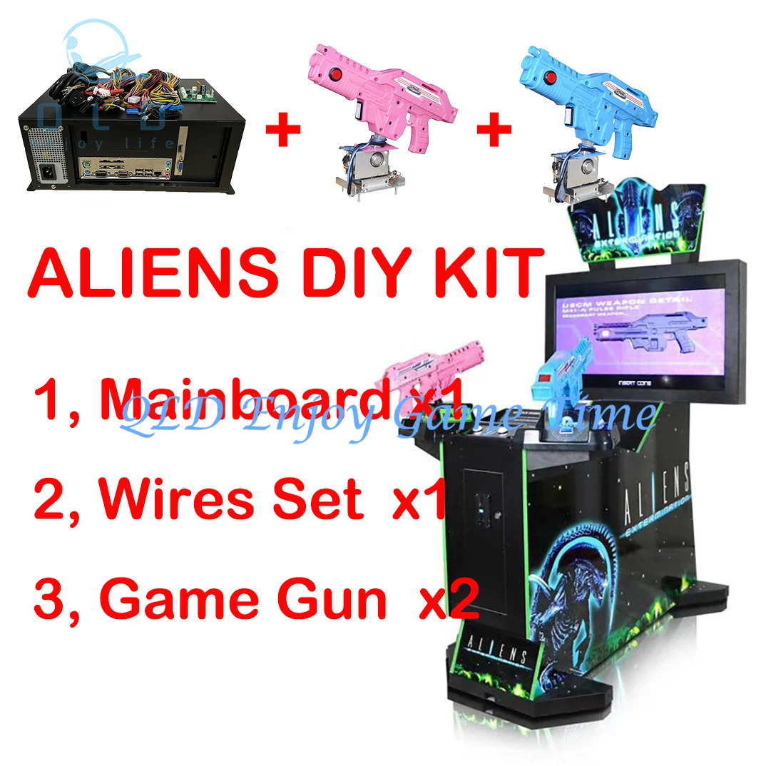 

Игровая доска Ultra Firepower 3 в 1, аркадная стрельба, пистолет, видеосимулятор, материнская плата, пришельцы, дом мертвых 3, комплект «сделай сам»