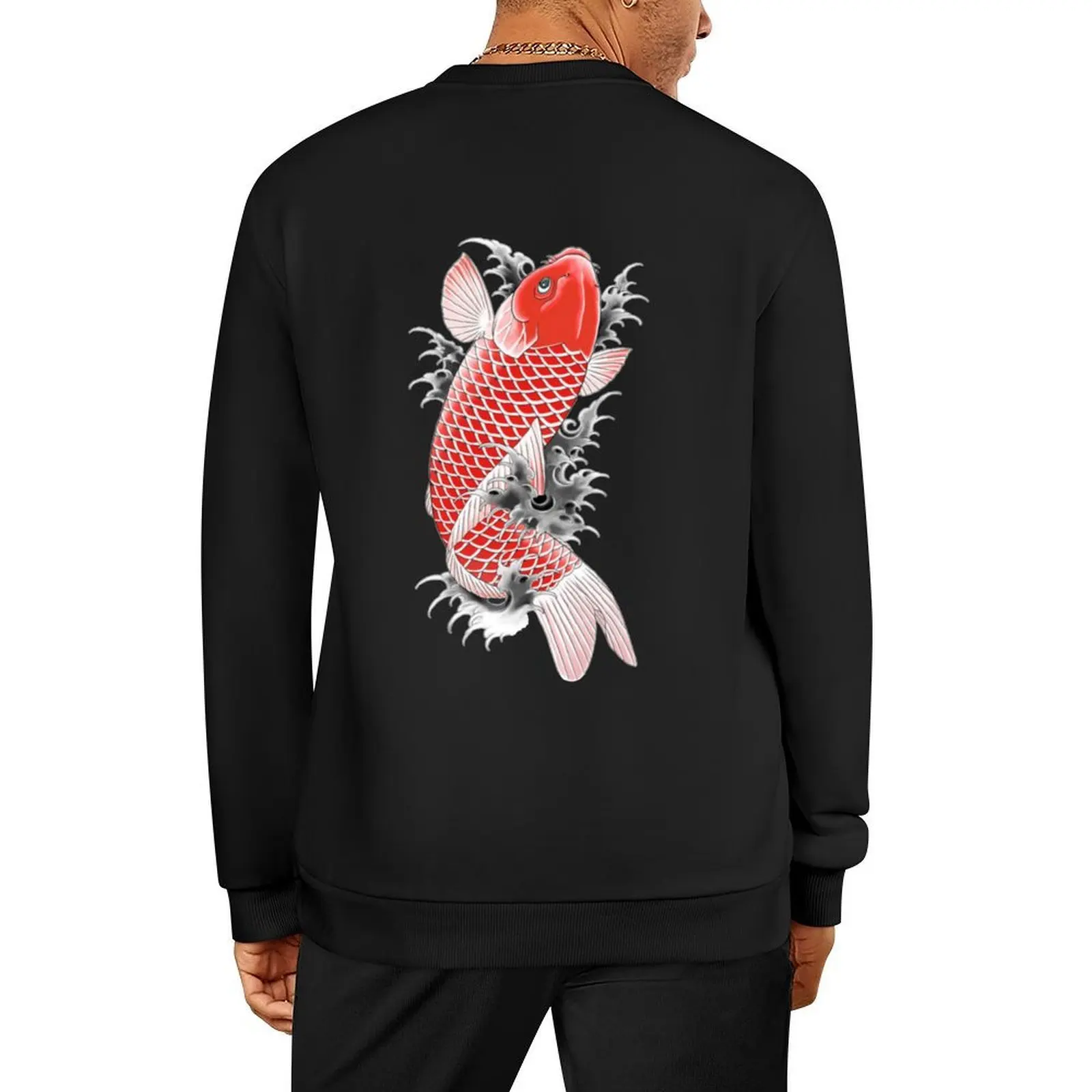 

Akira Nishikiyama Koi Yakuza Pullover aesthetic clothing autumn clothes autumn new products mens clothes sweatshirt