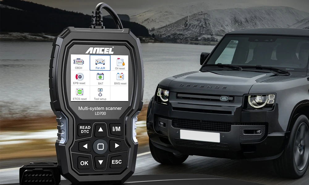 Auto-Diagnosegerät ANCEL LD700 OBD2-Scanner für Alle Systeme von Land Rover Jaguar JLR EPB BMS DPF ABS TPMS Öl-Reset Codeleser – Detail 1