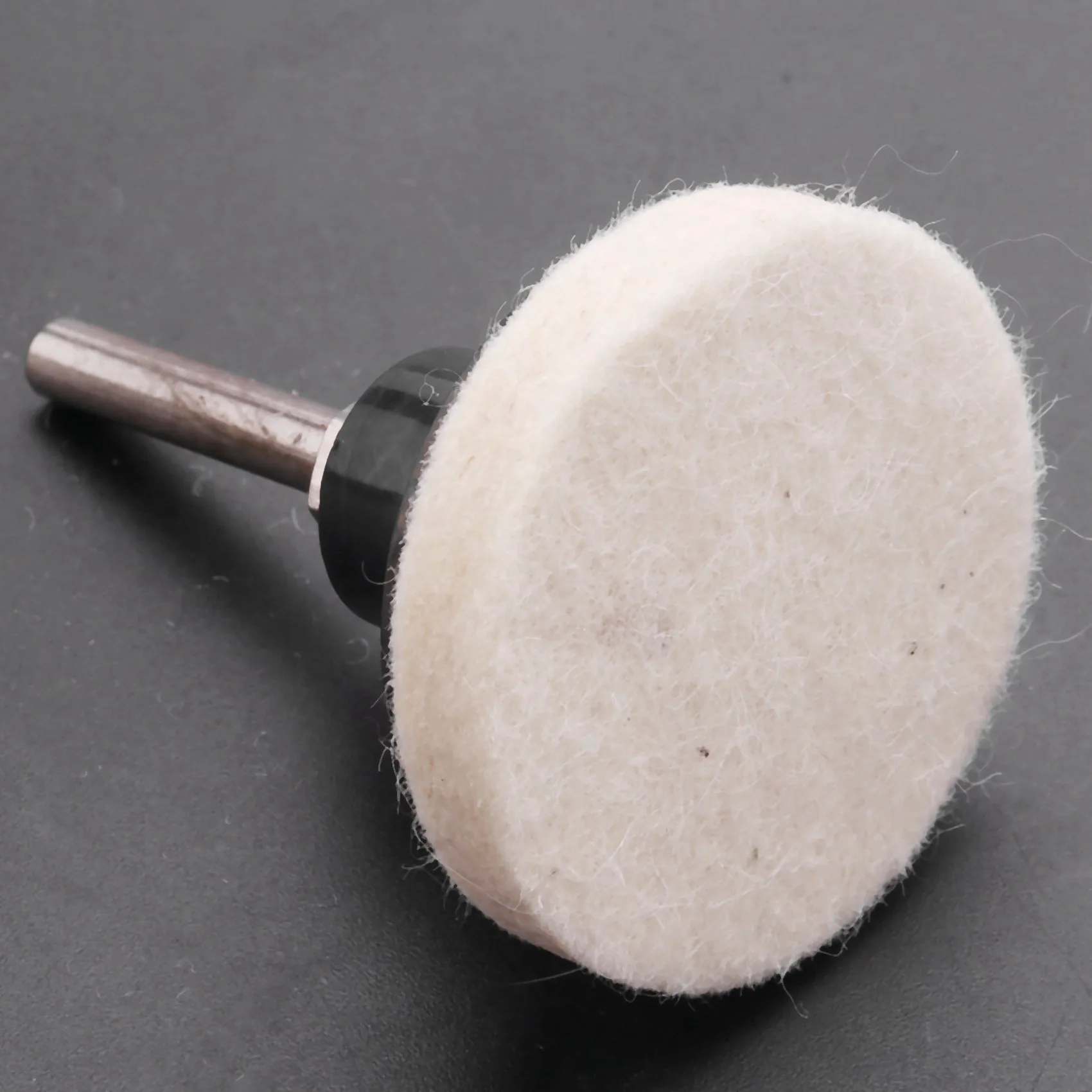 ABAH-40Pcs 2 Inch Compressed Artificial Wool Fabric Qc Disc Polishing Buffing Pads Wheels With 2Pcs 2 Inch Disc Pad Holder