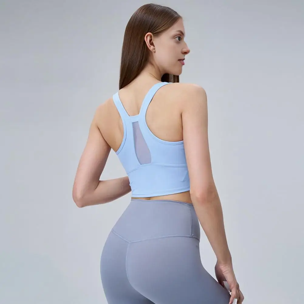 

Поддерживающий спортивный бюстгальтер Ударопрочный спортивный бюстгальтер для женщин с мягкой подкладкой Идеально подходит для тренировок в тренажерном зале, бега, фитнеса