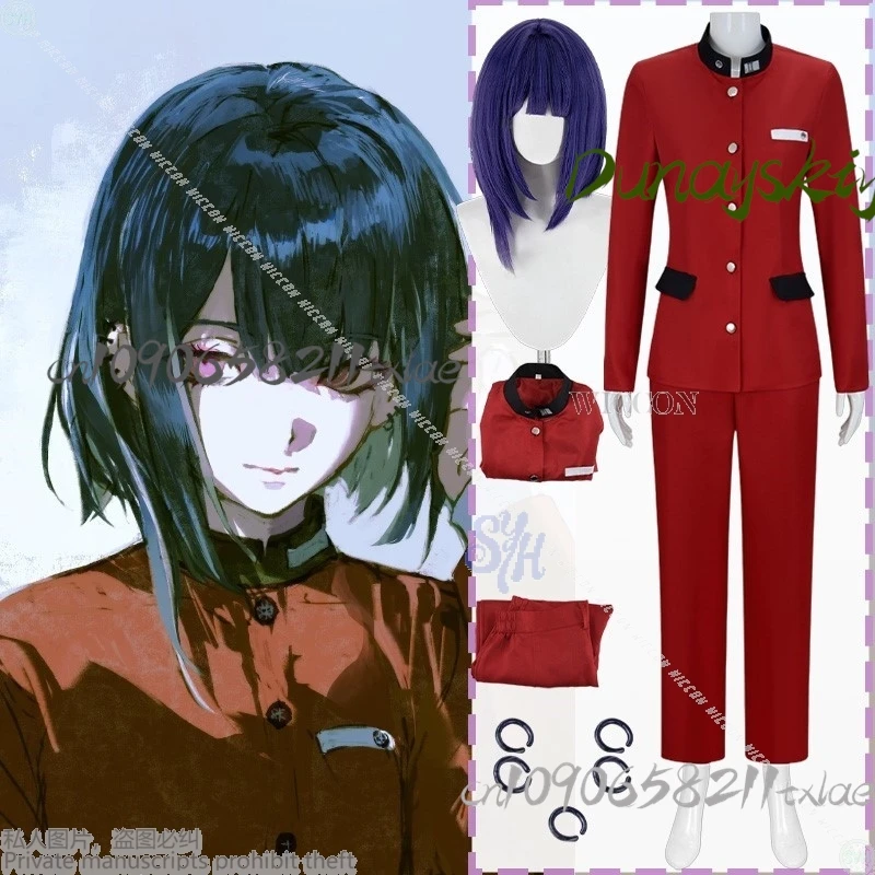 

Cos Store Аниме Игра Сто Косплей Цукумо Им Костюм Дк Школьная Форма Красное Пальто Брюки Парики Набор Серьг Хэллоуин Вечеринка