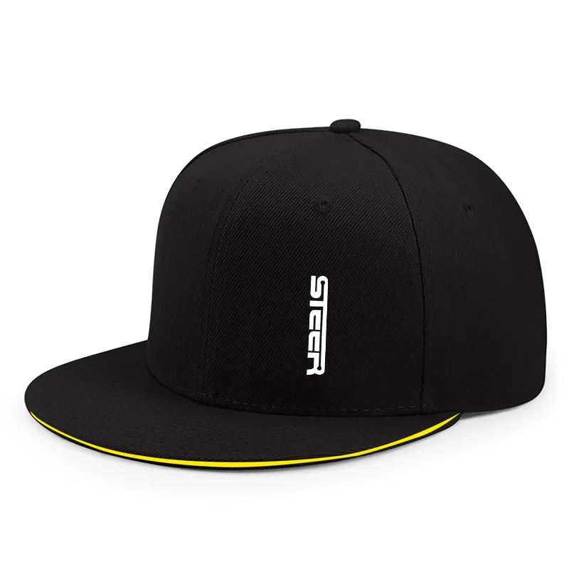 Geeignet für alle Jahreszeiten. Vielseitiger, lässiger Trend. Damen-Baseballkappen mit flacher Krempe. Outdoor-Straße, personalisierte Herrenhüte – Detail 2