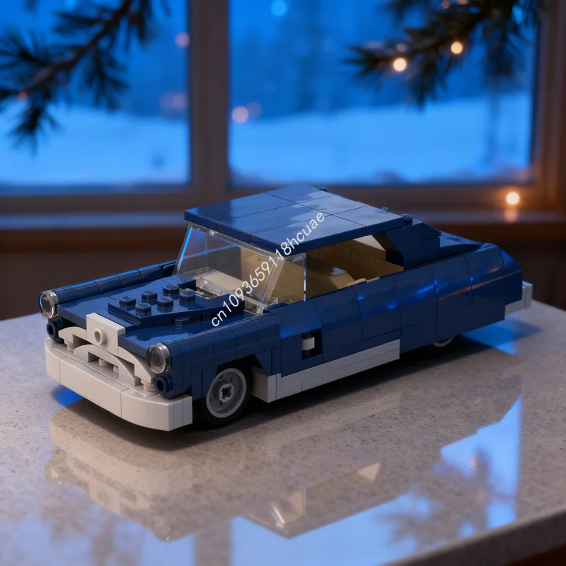 254pcs MOC System Hudson Hornet Model Building Blocks Architecture DIY Assemble Creative Toy Education Brick Christmas Gift Idea