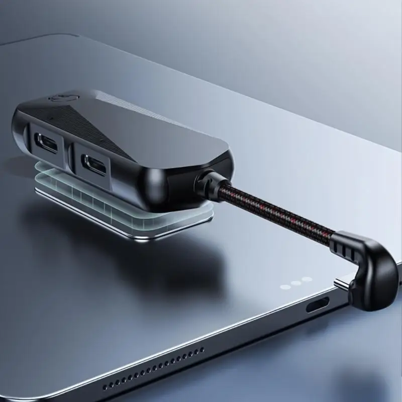 T5EA Earphone Adapter USB C to 3.5mm سماعة رأس الدعم سلك 66W شحن