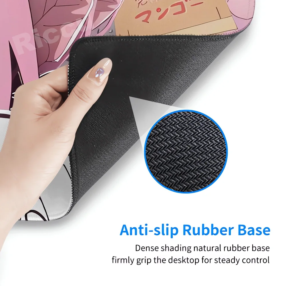 أنيمي HD طباعة ماوس الوسادة Bocchi الصخرة كبيرة لوحة ماوس للألعاب المطاط الكمبيوتر ماوس حصيرة ألعاب قفل حافة الملحقات عدم الانزلاق #5