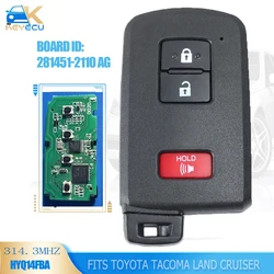 KEYECU 281451-2110 AG 314.3MHz inteligentny klucz pilot zdalnego sterowania dla Toyota Land Cruiser Tacoma Highlander 2015 2016 2017 2018 2019