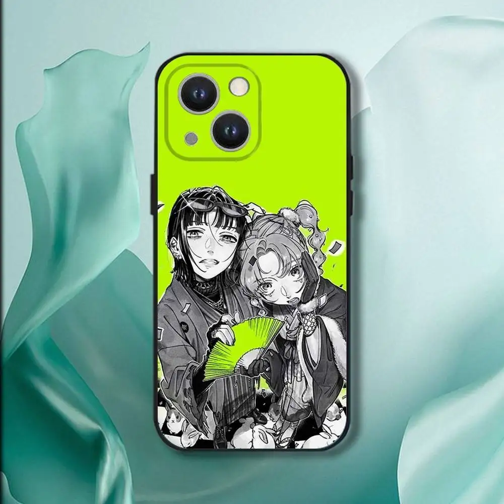 A-Aya O-Oosawa Koga M-Mitsuki iPhone 16,15,14,13,12,11,Pro,XS,Max,XR,Plus,E,SE4,Mini対応 スマホケース ブラック ソフトカバー