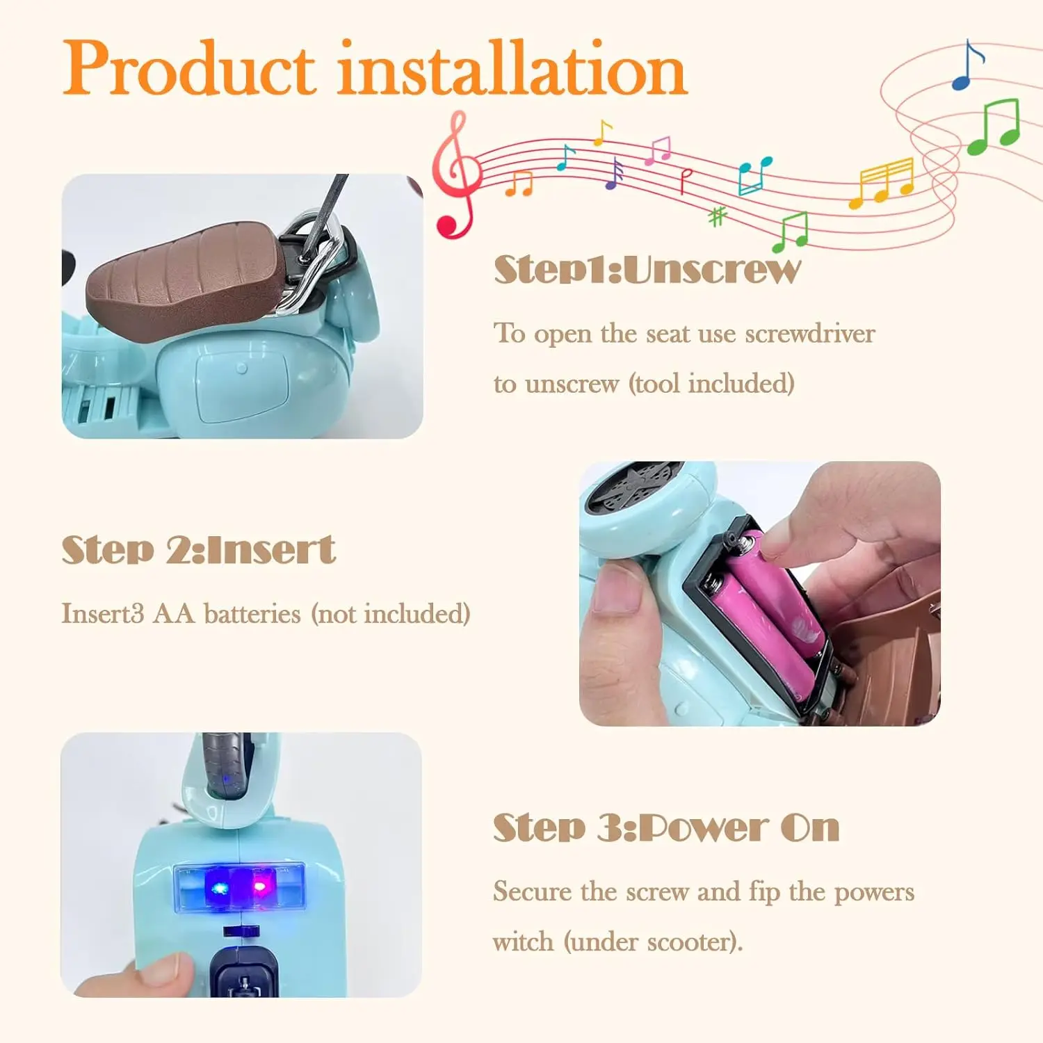 Simpatica bambola mini moto elettrica giocattolo per bambini per motore giocattolo labubu per bambola (senza bambola) Accessori