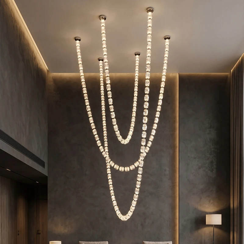 Home Decoration Pendant Lights, Luxury Crystal Living Room Chandelier, Dining Room Pendant Lamp, Ceiling Light, Indoor Lighting