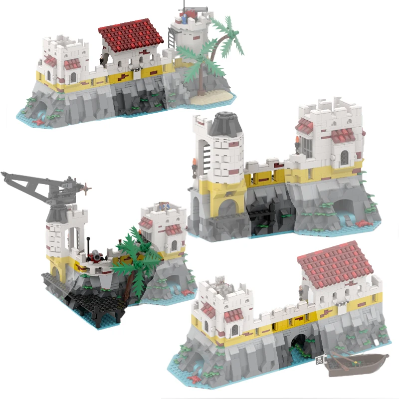 MOC Eldorado Fortress Dock Armory Cave Wall Central Tower Central Cave Expansion 10320 Building Blocks Imperial Pirates Bricks