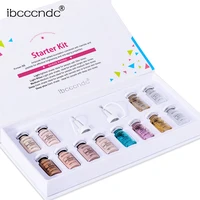 Kit de crema BB para cara, base iluminadora blanca, corrector, suero dorado, tratamiento de reparación de la piel, ampolla antienvejecimiento, 12 Uds., 8ml