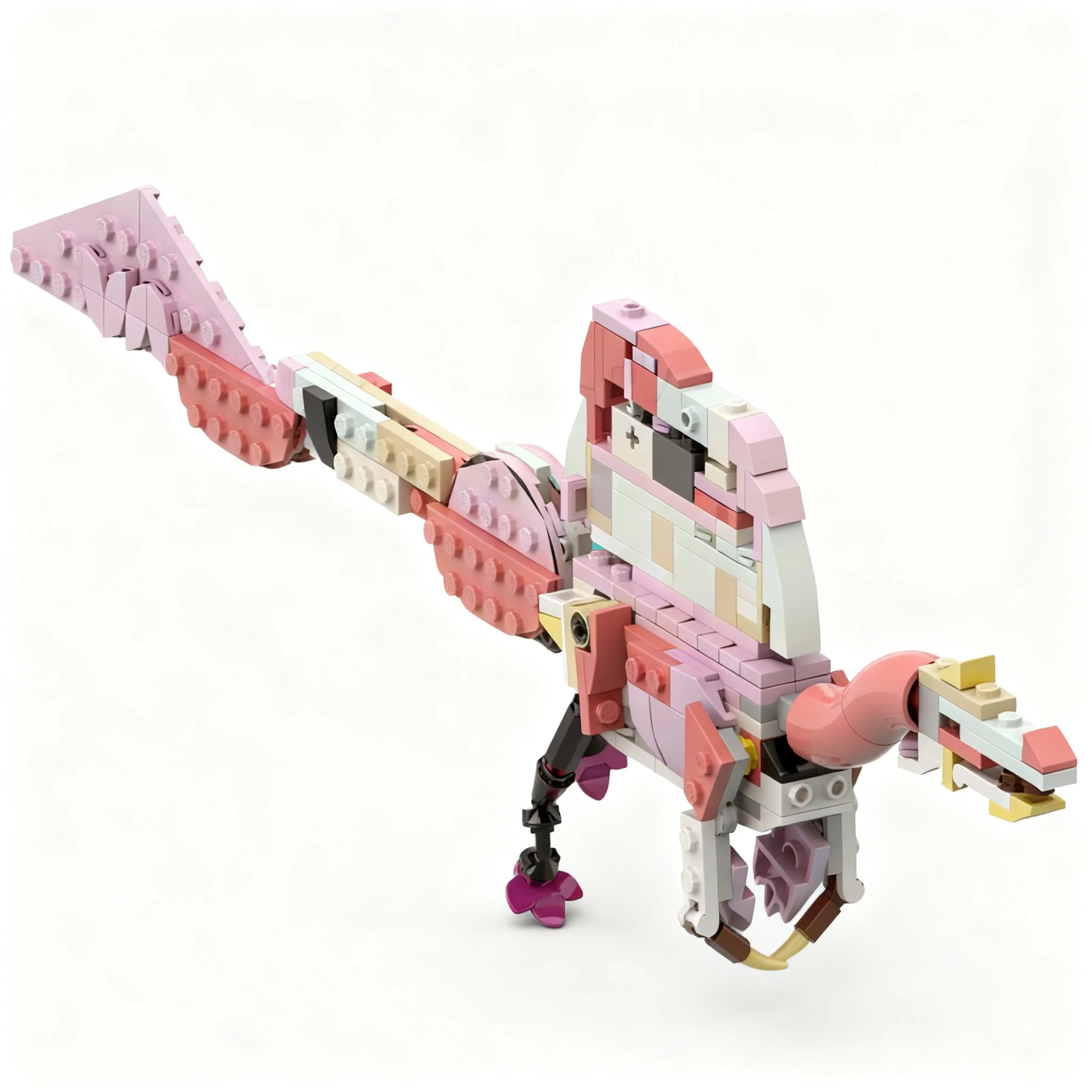 197pcs MOC Spinosaurus Aegyptiacus Mirabilis Bennie Paleo Accurate Creator Creator 3-in-1 Model Building Blocks Architecture 3D