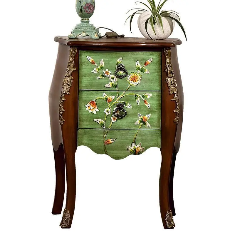 Living room storage corner few painted small coffee table bedroom drawer phone table bedside sofa side cabinet