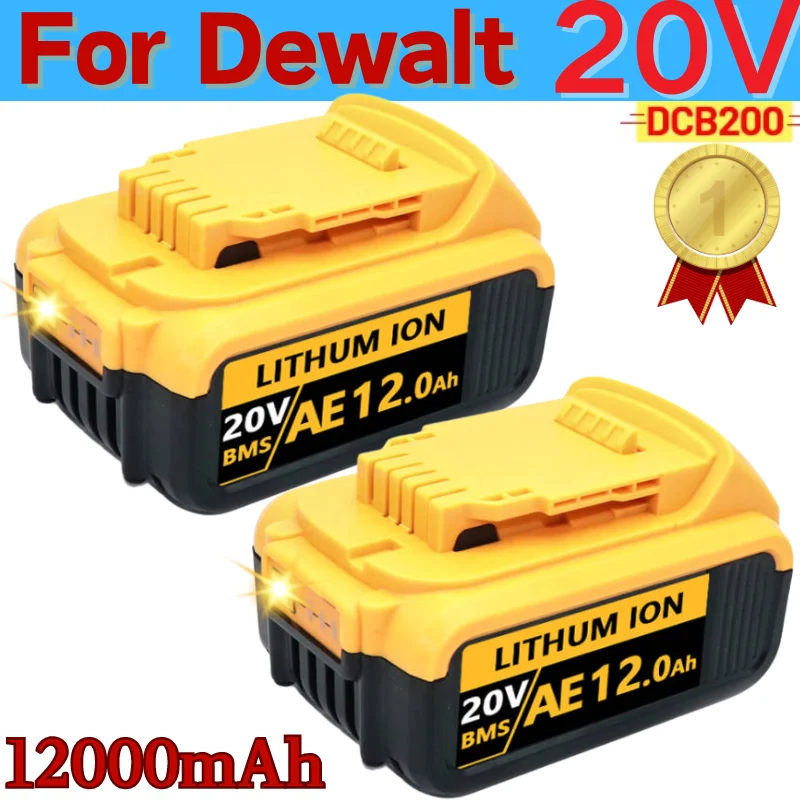 New 100% original 12000mAh 20V dehydration power tool battery DCB206 20V 12.0Ah battery DCB206 20V battery DCB205 DCB200