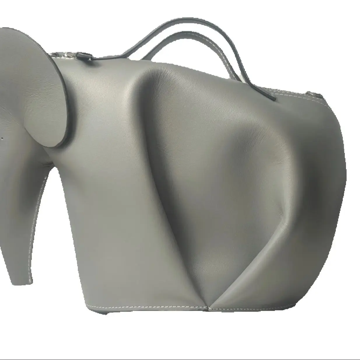 

В наличии, специальная цена - серая гигантская сумка со слоном, однотонная сумка из натуральной кожи, сумка через плечо, дизайнерский кошелек