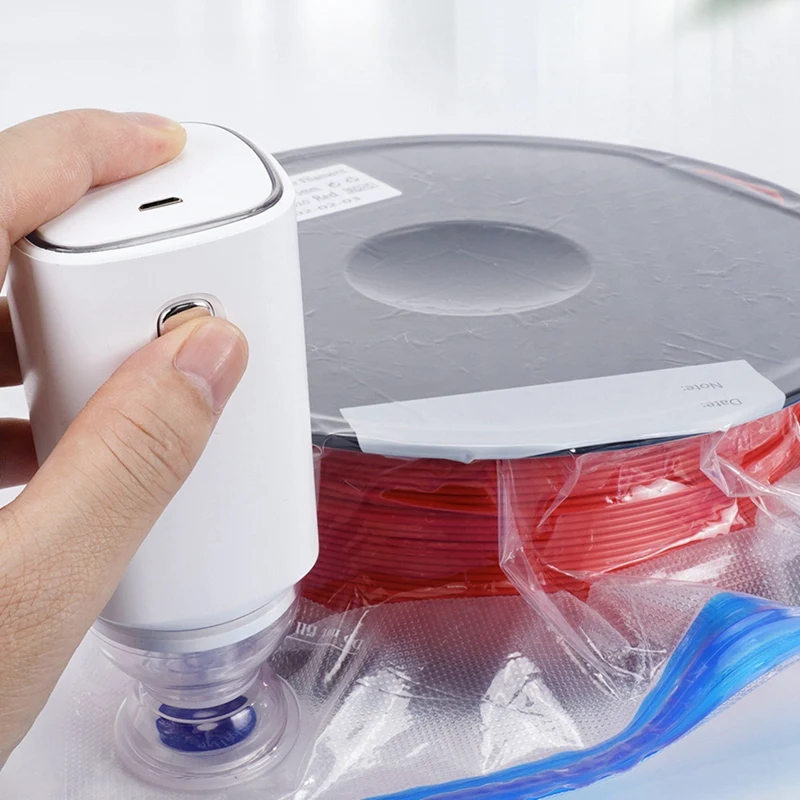 USB Oplaadbare Elektrische Luchtpomp Voor 3D Printer PLA Filament Vacuümzak One-Key Snel Pompen Filament Droge Sealer B Duurzaam