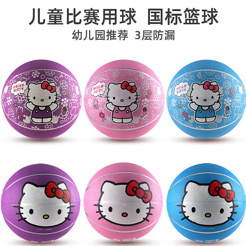 Hot Sanrio Kawaii bambino numero 3 numero 5 basket Hello Kitty Cartoon Ball Kuromi Cartoon Student Major Train New Style Kit