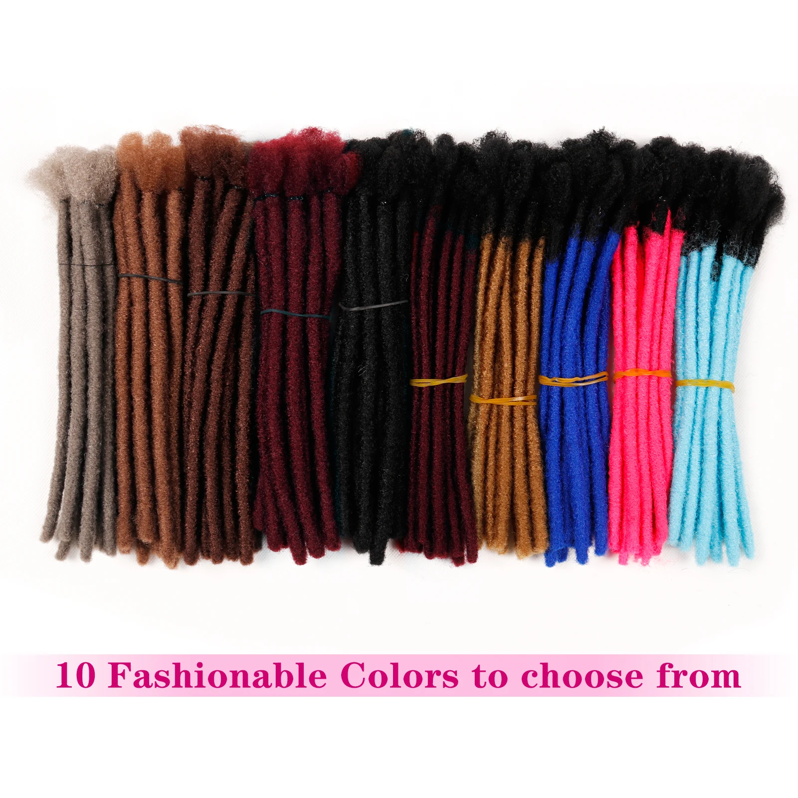 Black Star Hair Dreadlocks Crochet Hair Afro Handmade Synthetic Crochet Braiding Hair Extensions for Women and Men Ombre Color