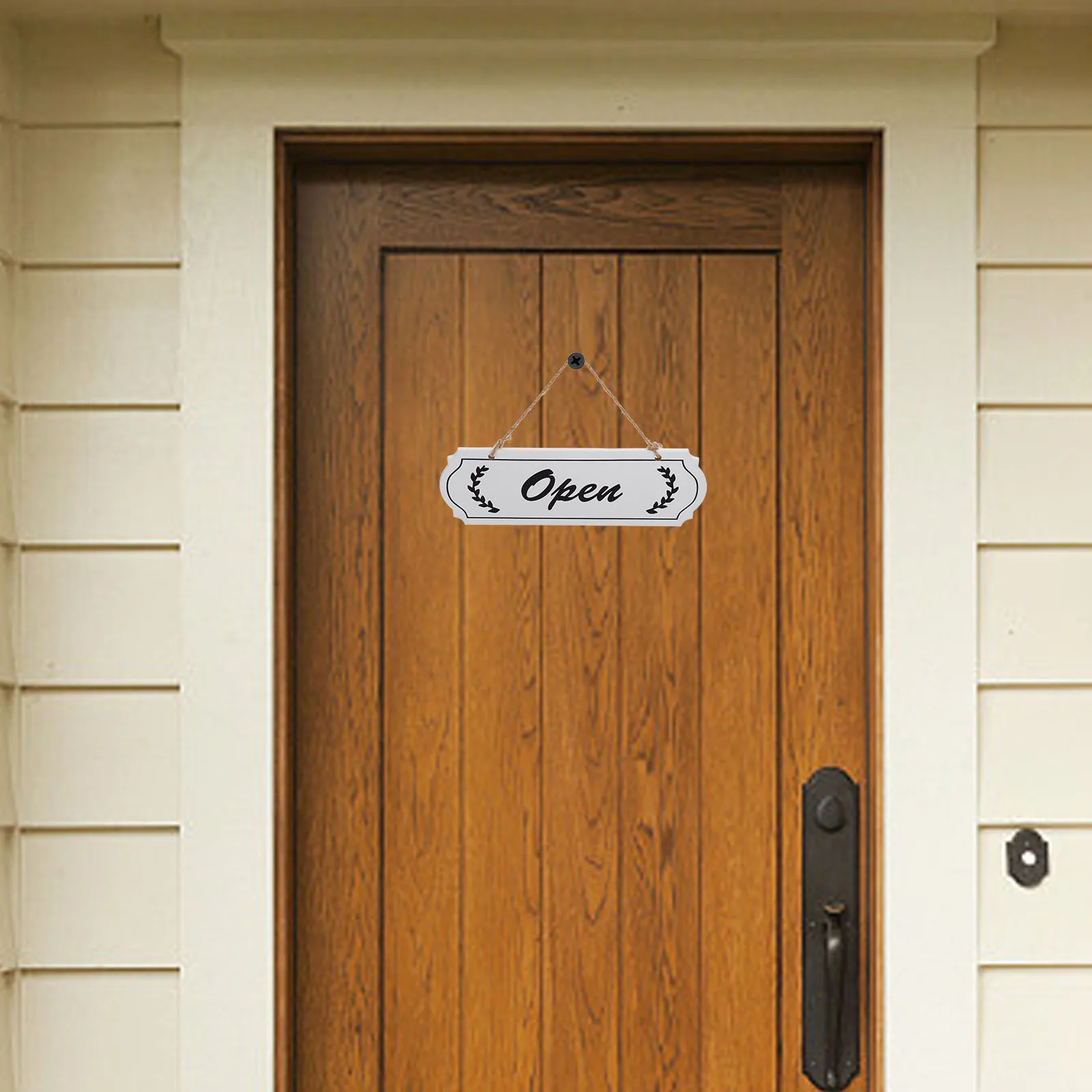 

Sophisticated Wooden Open Sign for Business Easy to Read Modern Decor for Shops and Cafes Open Close Sign Stores Signs