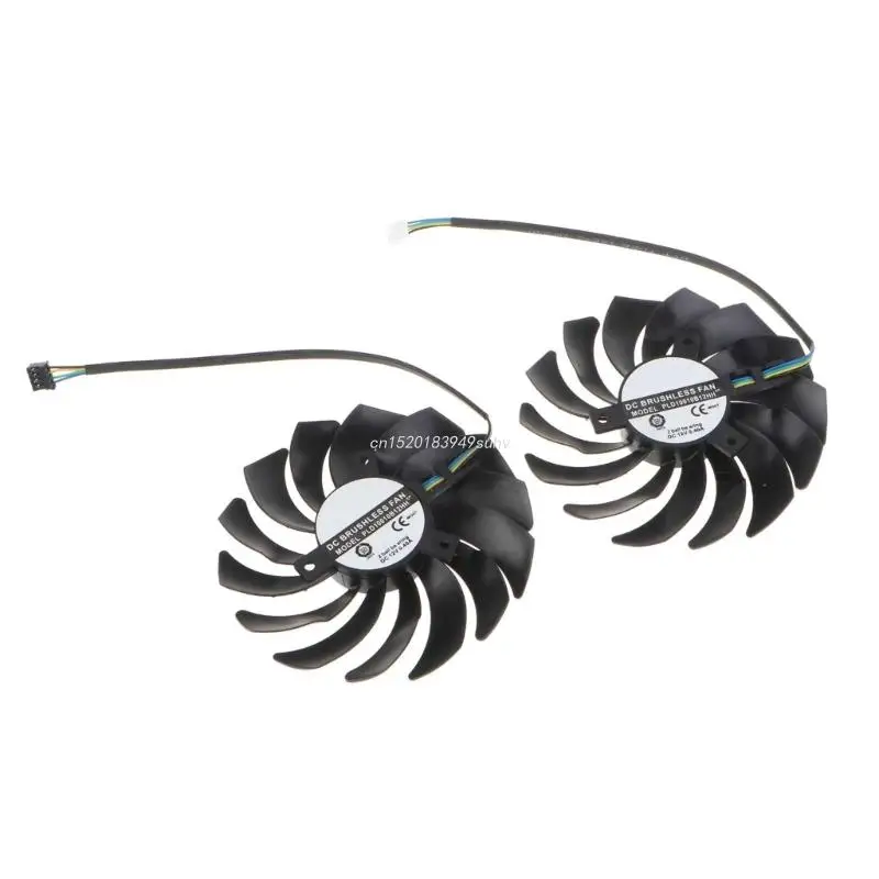 2pcs PLD10010B12HH VGA Fan Graphics Card Cooling Fan for MSI RTX3060 3060ti 3070 VENTUS 4Pin 12V 0.4A Fan Radiator