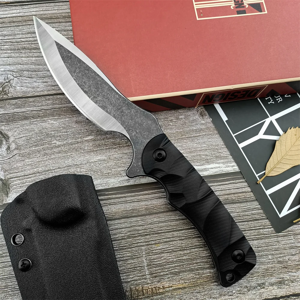 

Hunting Survival Knife Fixed Blade Knife 8Cr13mov Blade G10 Handle Outdoor EDC Camping Hiking High Hardness Knife Men‘s Gift