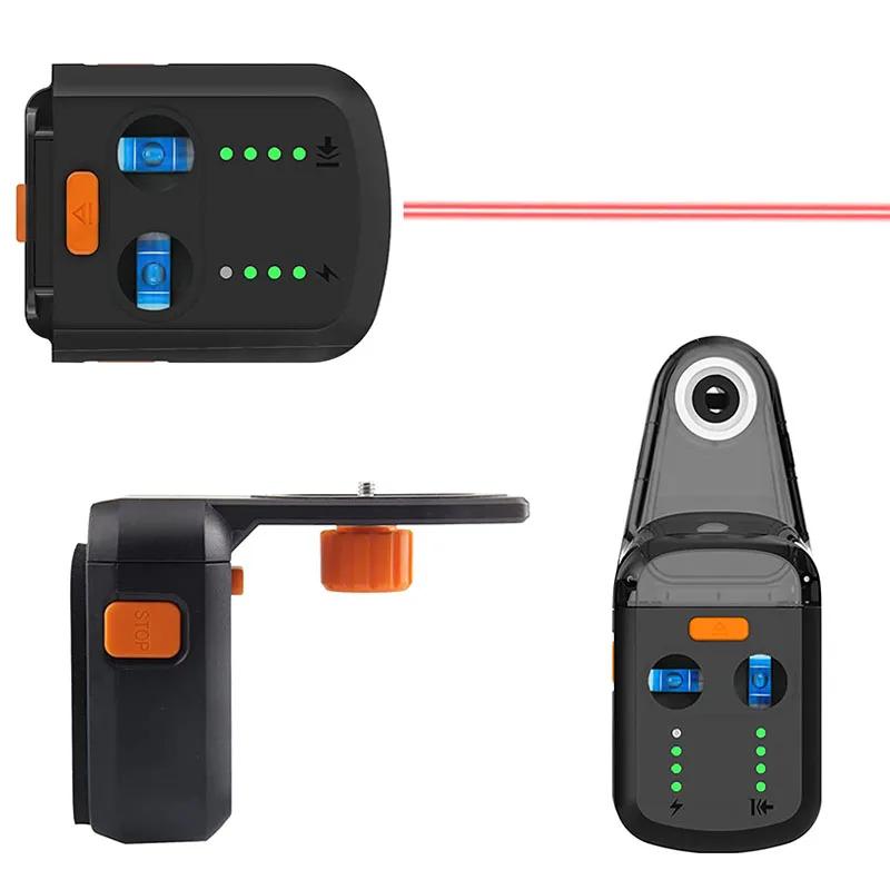 New 3 In 1 Laser Level with Electric Drill Dust Collector Wall Bracket for Picture Hanging Home Renovation Red Green Laser Line