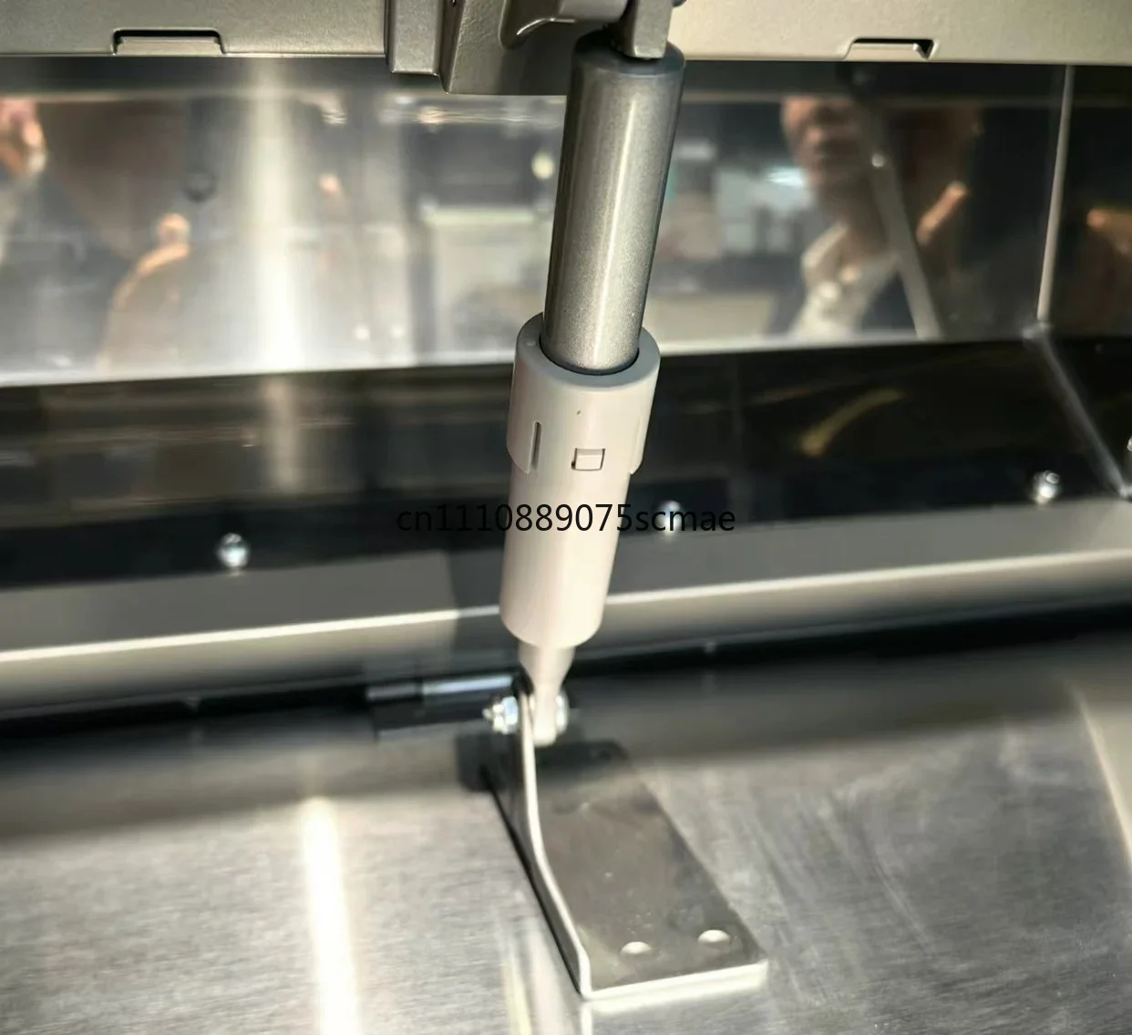 Side suction european style range hood hydraulic rod support rod stretching rod