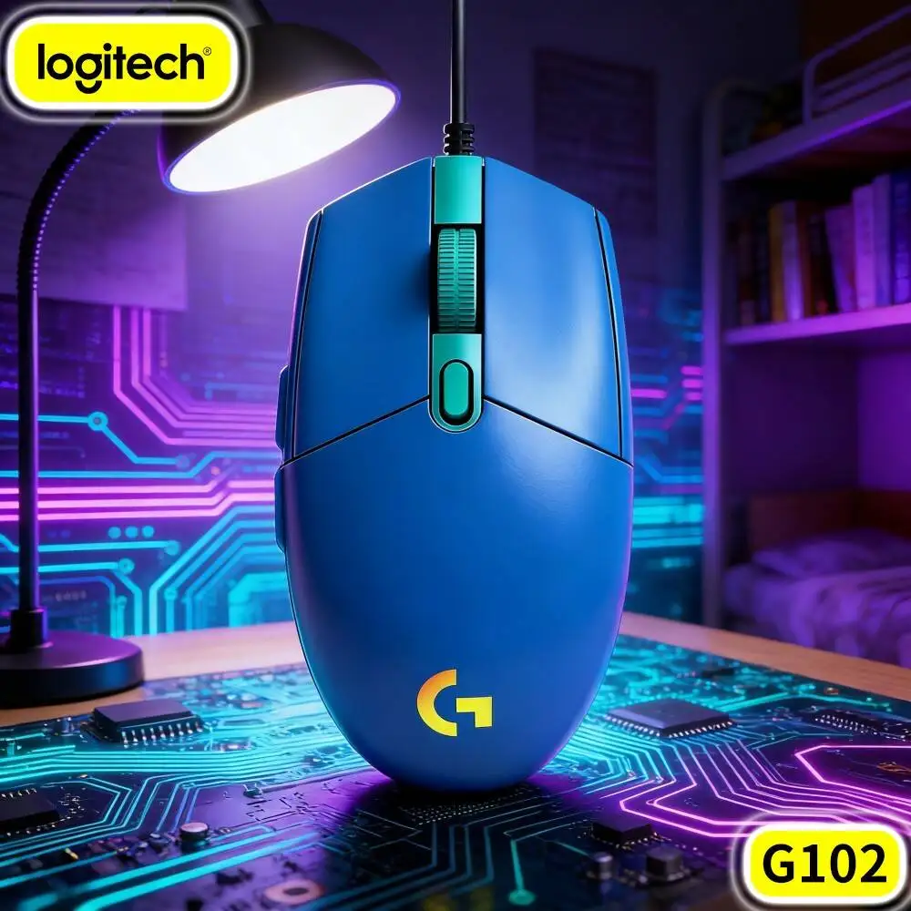 Logitech G102 Prodigy Gaming Mouse,Ultra Responsive Optical Sensor Ideal For Fast Paced Competitive Online Matches