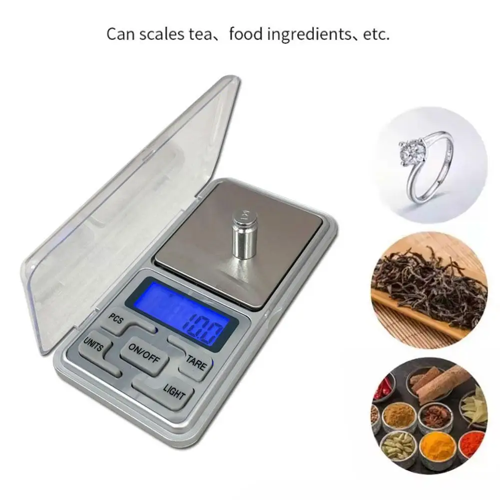 Accuracy 0.01g Bear 500g Precision Digital Kitchen Scale Jewelry Mini Pocket Scale Measurement LCD Electronic Portable Scale