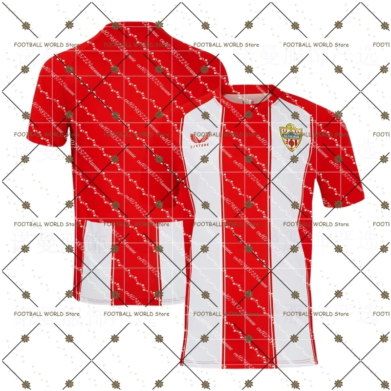 24-25 Almeria Jersey Emilia Home Short Sleeved Football Jersey Obscure Match Jersey Men's Children's Training Jersey
