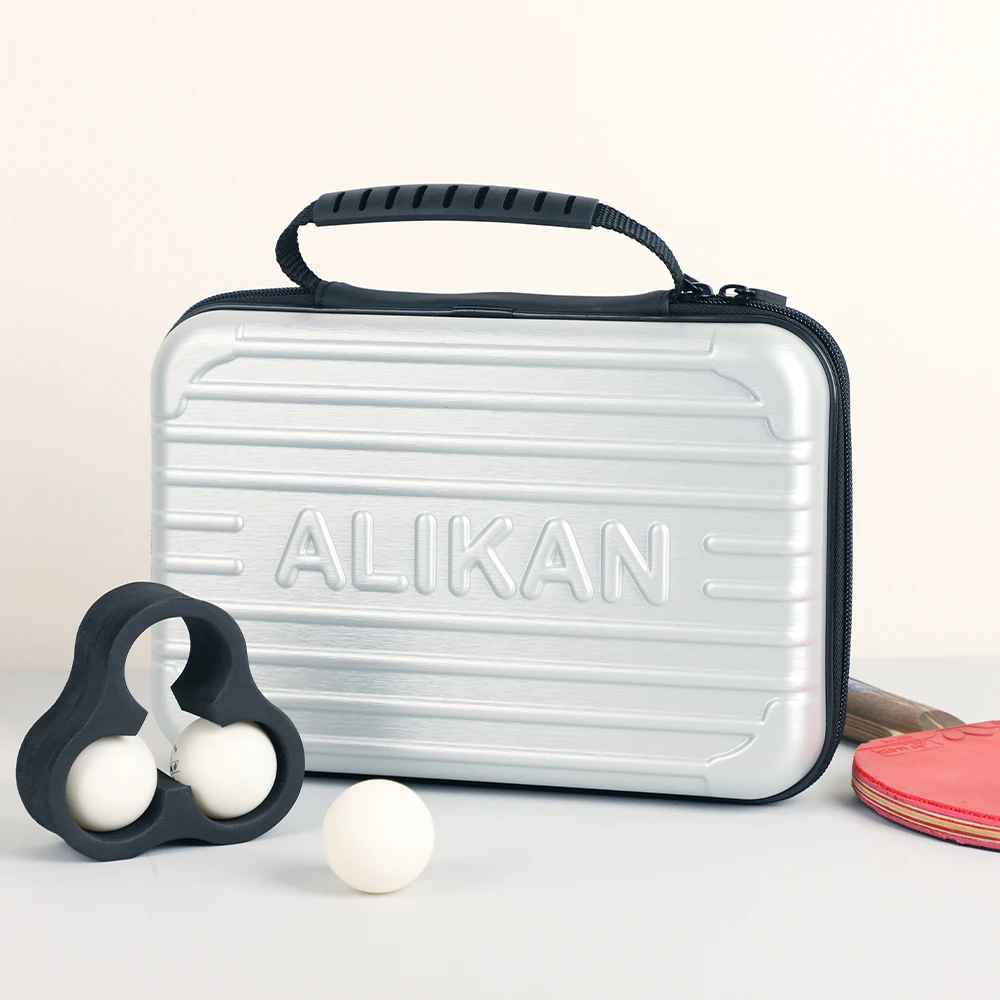 

ALIKAN SPP005-Sliver 28.5X19.5X7 Table tennis case Ping pong paddle case Table tennis racket bag